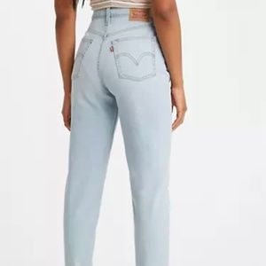 Levi's High Waisted Taper Light Wash Mom Jeans